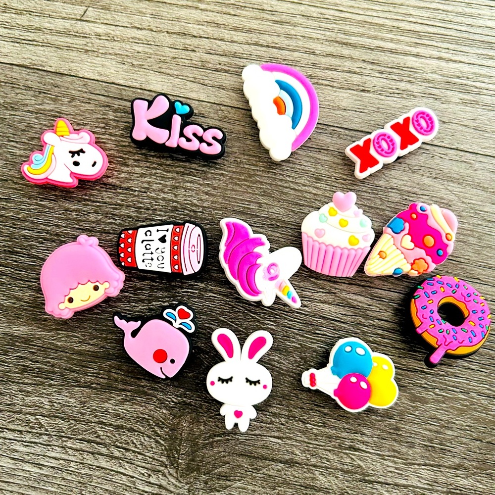 Random assortment of clog charms 10 pc mystery box